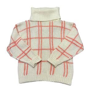 Vintage Mohair Plaid Cozy Sweater